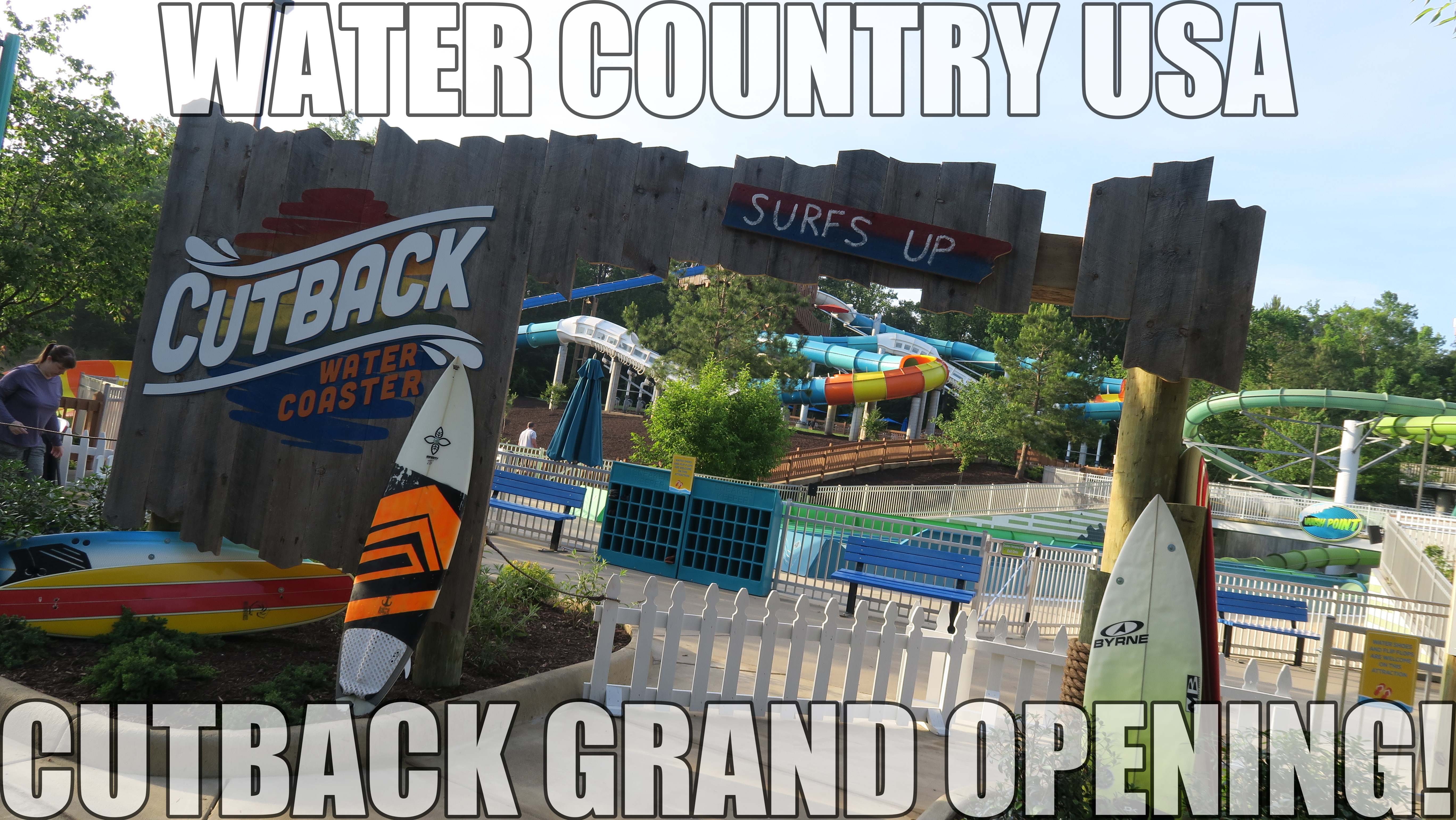 Cutback Water Coaster POV and Grand Opening Water Country USA